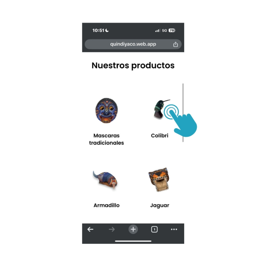 click sobre el producto